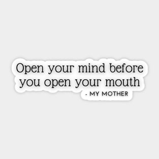 Open your mind Sticker